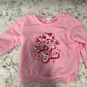 Toddler lets go girls cowgirl sweater